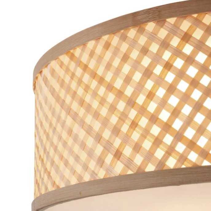 Orientalische Bambus-Deckenleuchte Natur 40cm - Tremmo