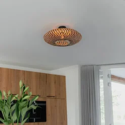 Orientalische Deckenlampe schwarzer Bambus 50 cm - Ostrava