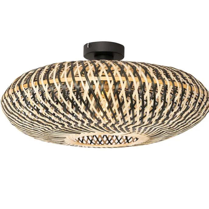 Orientalische Deckenlampe schwarzer Bambus 50 cm - Ostrava