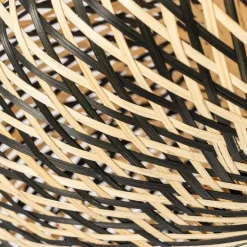 Orientalische Deckenlampe schwarzer Bambus 50 cm - Ostrava