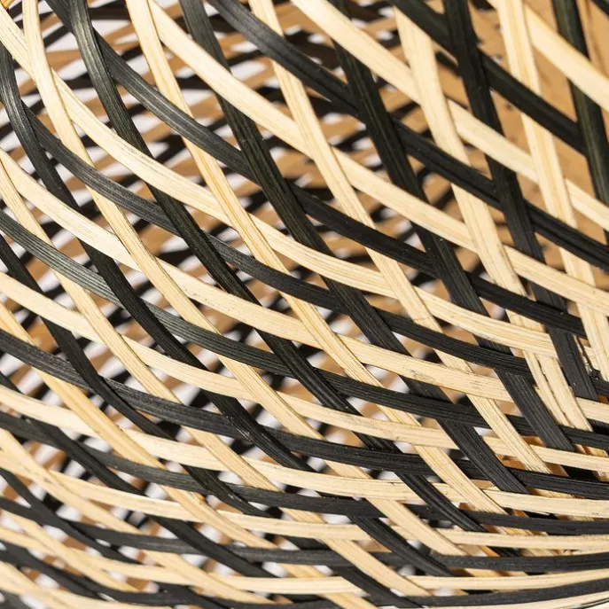 Orientalische Deckenlampe schwarzer Bambus 50 cm - Ostrava