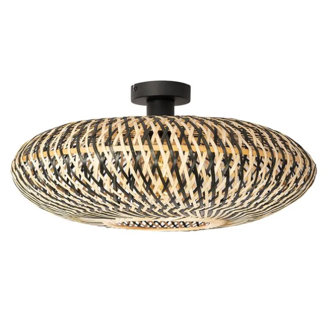Orientalische Deckenlampe schwarzer Bambus 50 cm - Ostrava