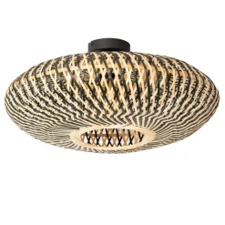 Orientalische Deckenlampe schwarzer Bambus 50 cm - Ostrava