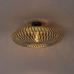 Orientalische Deckenlampe schwarzer Bambus 50 cm - Ostrava