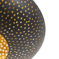 Orientalische Deckenlampe schwarz mit Gold 25 cm - Radiance