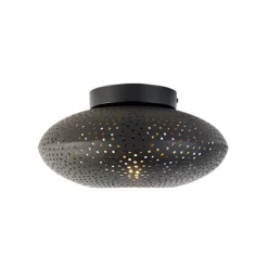 Orientalische Deckenlampe schwarz mit Gold 25 cm - Radiance