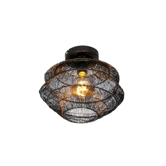 Orientalische Deckenlampe schwarz 25 cm - Vadi