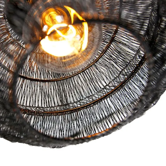 Orientalische Deckenlampe schwarz 25 cm - Vadi