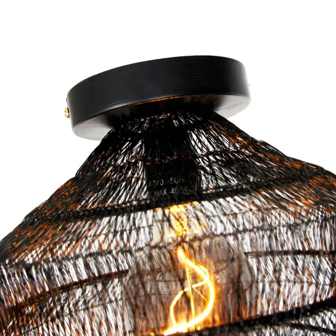 Orientalische Deckenlampe schwarz 25 cm - Vadi
