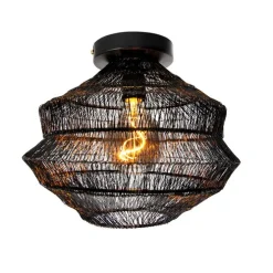 Orientalische Deckenlampe schwarz 25 cm - Vadi
