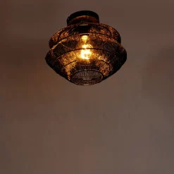 Orientalische Deckenlampe schwarz 25 cm - Vadi