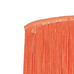 Orientalische Deckenlampe goldrosa Schirm mit Fransen - Franxa