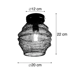 Orientalische Deckenlampe Gold - Nidum Bene