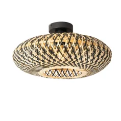 Orientalische Deckenlampe schwarzer Bambus 40 cm - Ostrava