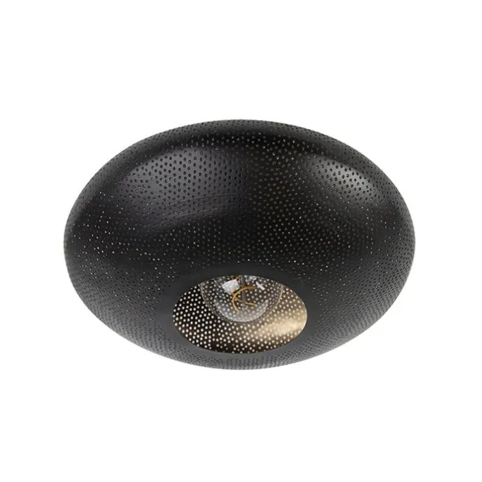 Orientalische Deckenlampe schwarz mit Gold 40 cm - Radiance