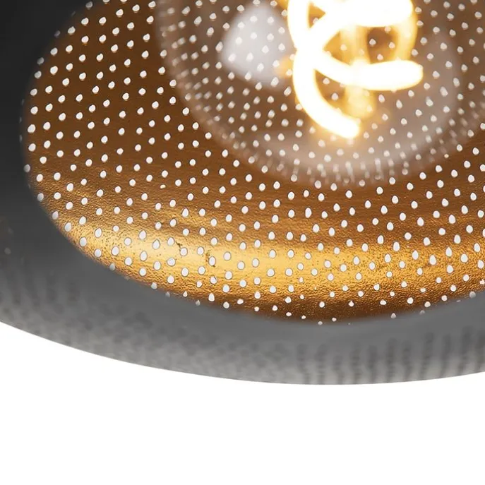 Orientalische Deckenlampe schwarz mit Gold 40 cm - Radiance