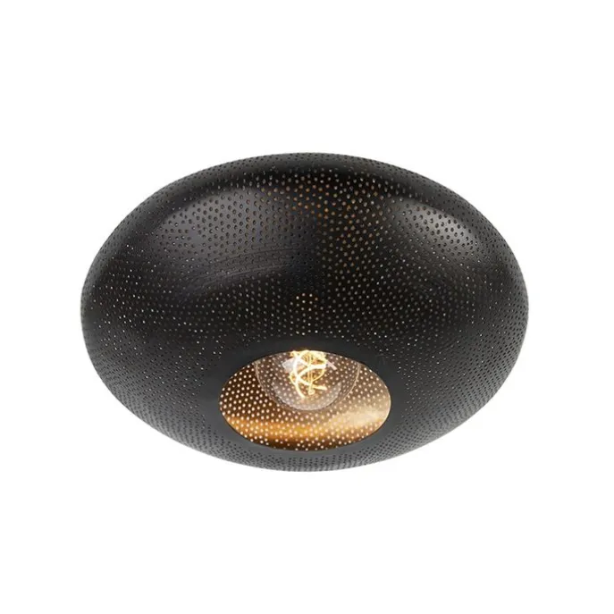 Orientalische Deckenlampe schwarz mit Gold 40 cm - Radiance