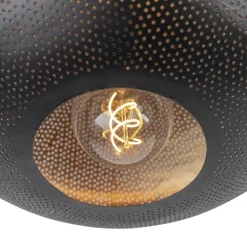 Orientalische Deckenlampe schwarz mit Gold 40 cm - Radiance