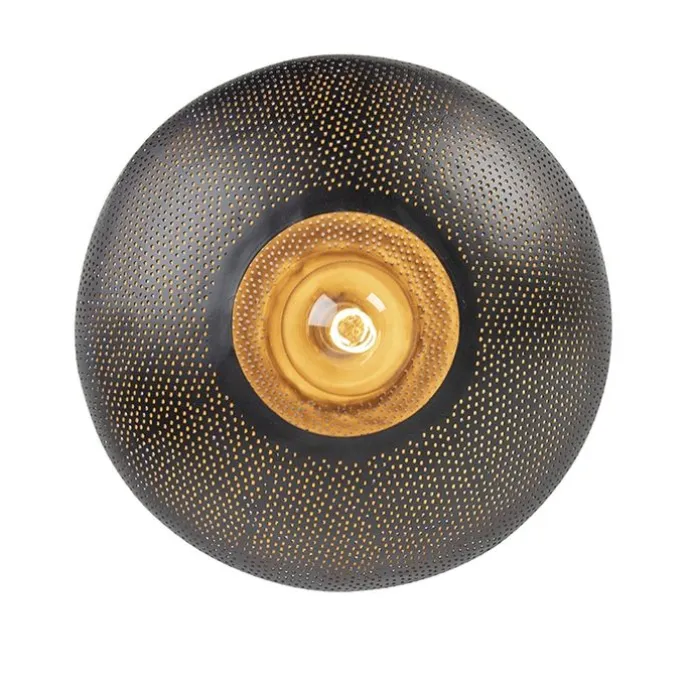 Orientalische Deckenlampe schwarz mit Gold 40 cm - Radiance