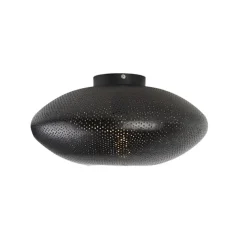 Orientalische Deckenlampe schwarz mit Gold 40 cm - Radiance