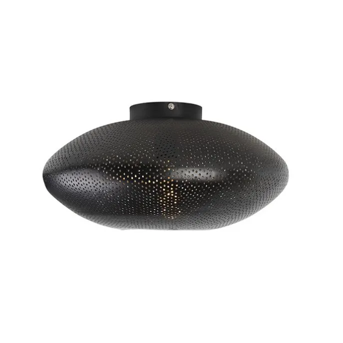 Orientalische Deckenlampe schwarz mit Gold 40 cm - Radiance