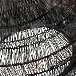 Orientalische Deckenlampe schwarz 45 cm - Vadi