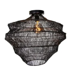 Orientalische Deckenlampe schwarz 45 cm - Vadi