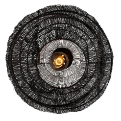 Orientalische Deckenlampe schwarz 45 cm - Vadi