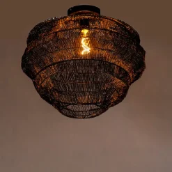 Orientalische Deckenlampe schwarz 45 cm - Vadi