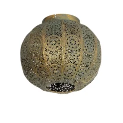 Orientalische Deckenleuchte Gold mit Grün 28,5 cm - Baloo