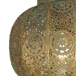 Orientalische Deckenleuchte Gold mit Grün 28,5 cm - Baloo