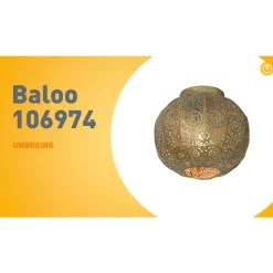 Orientalische Deckenleuchte Gold mit Grün 28,5 cm - Baloo