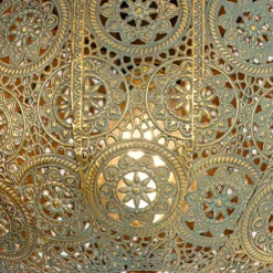 Orientalische Deckenleuchte Gold mit Grün 28,5 cm - Baloo