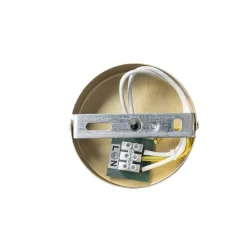 Orientalische Deckenleuchte Gold cremefarbener Schirm mit Fransen - Franxa