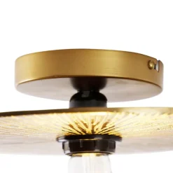 Orientalische Deckenleuchte Gold Rund - Konge