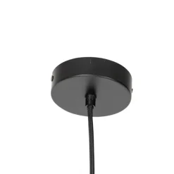 Orientalische Hängelampe Bambus mit Schwarz 32 cm - Evalin