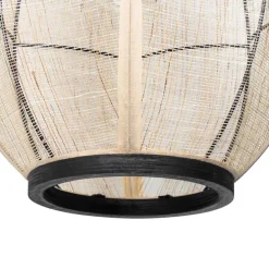 Orientalische Hängelampe braun Stoff 35 cm - Rob