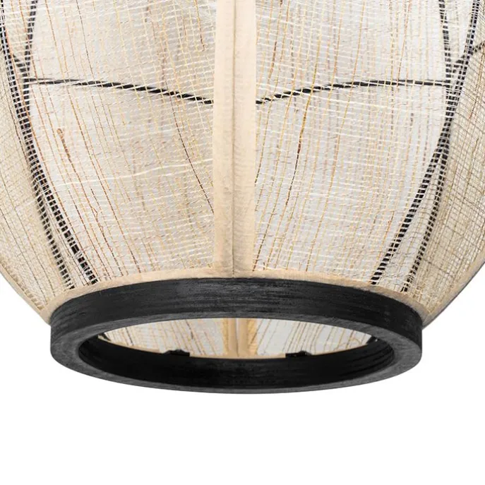 Orientalische Hängelampe braun Stoff 35 cm - Rob