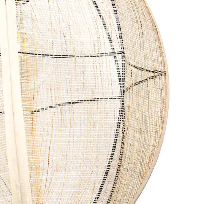 Orientalische Hängelampe braun Stoff 35 cm - Rob