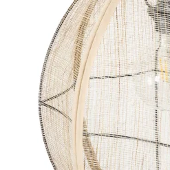 Orientalische Hängelampe braun Stoff 35 cm - Rob