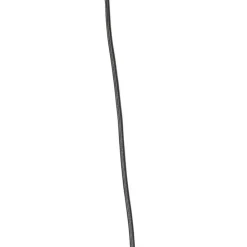 Orientalische Hängelampe Bambus mit schwarzem länglichem 3-Licht - Evalin