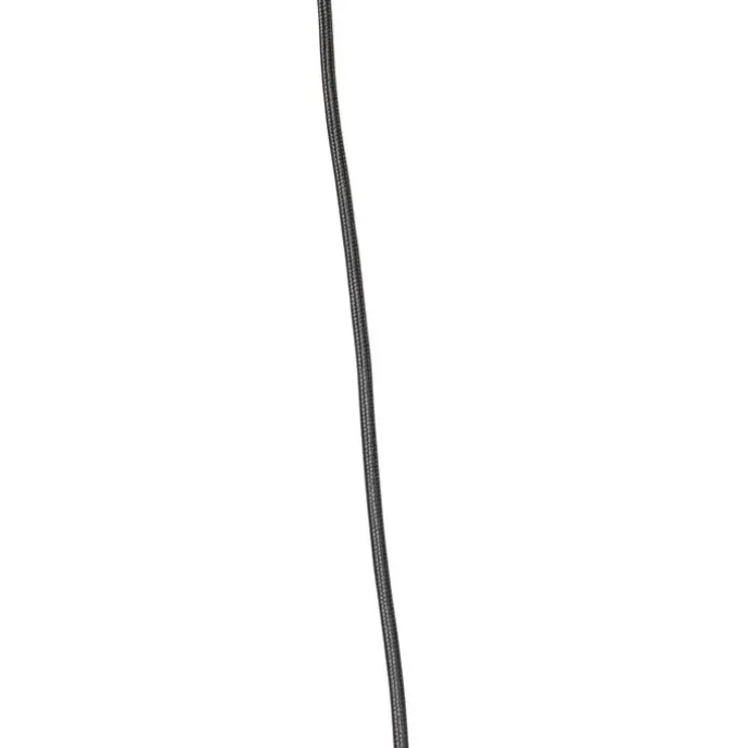 Orientalische Hängelampe Bambus mit schwarzem länglichem 3-Licht - Evalin