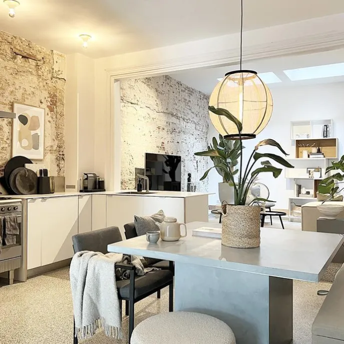 Orientalische Hängelampe braun Stoff 46 cm - Rob