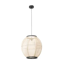 Orientalische Hängelampe braun Stoff 46 cm - Rob