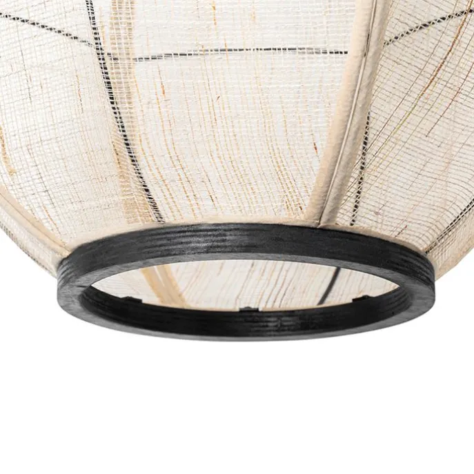 Orientalische Hängelampe braun Stoff 46 cm - Rob