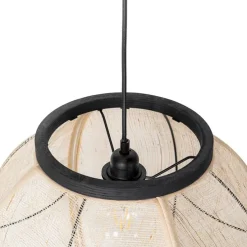 Orientalische Hängelampe braun Stoff 46 cm - Rob