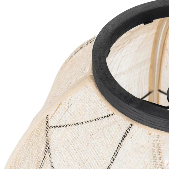 Orientalische Hängelampe braun Stoff 46 cm - Rob