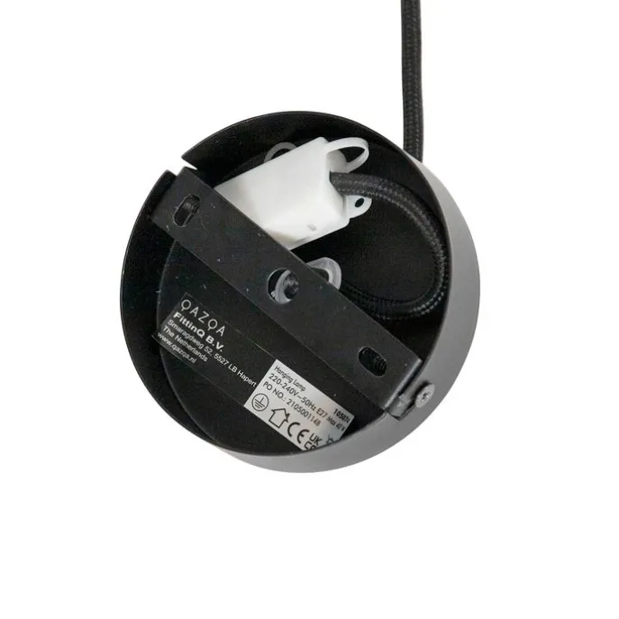 Orientalische Hängelampe Bambus mit Schwarz 60 cm - Evalin