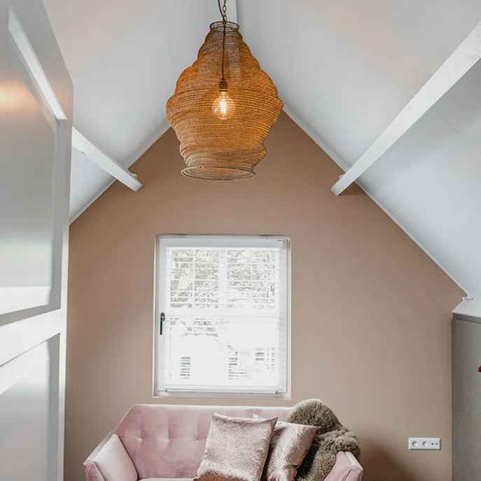 Orientalische Hängelampe Gold 60 cm - Nidum