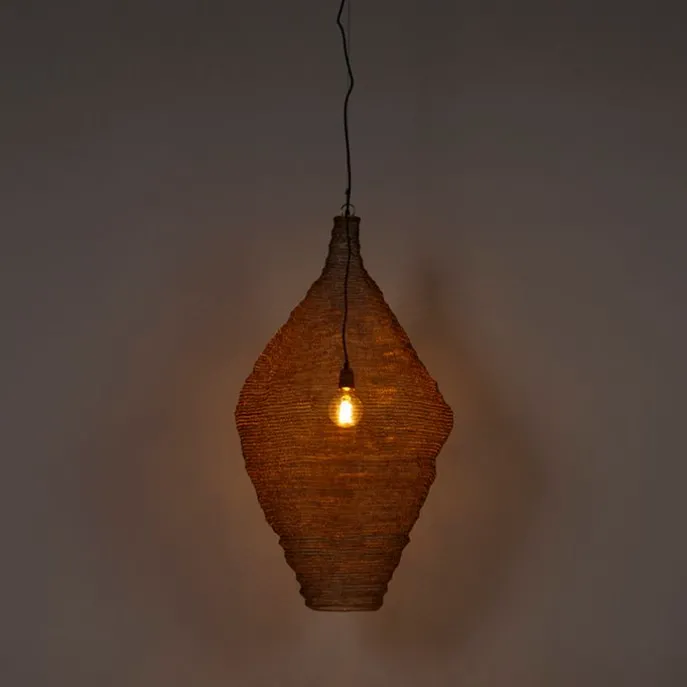 Orientalische Hängelampe Gold 60 cm - Nidum L.